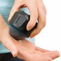 М'яч масажний з тримачем Teeter Omni Directional Massage Ball, TR-MB1004-BL (синій)